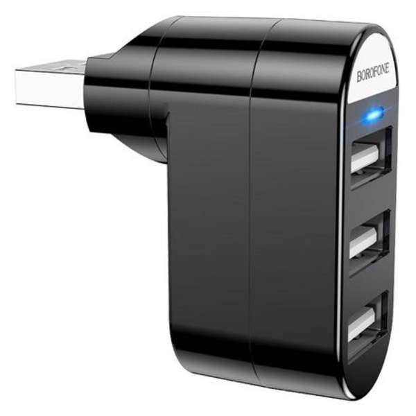 Borofone Three-Port USB Adapter - DH3