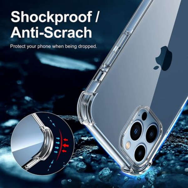 MXM Clear Shockproof Protective Anti-Burst Case for iPhone 13 Pro Max