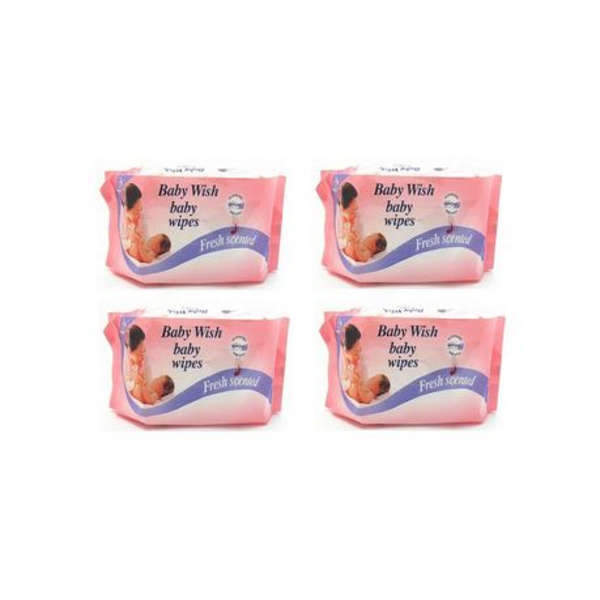 80's Baby Wish Baby Wipes - Fresh Scented - 4 Pack