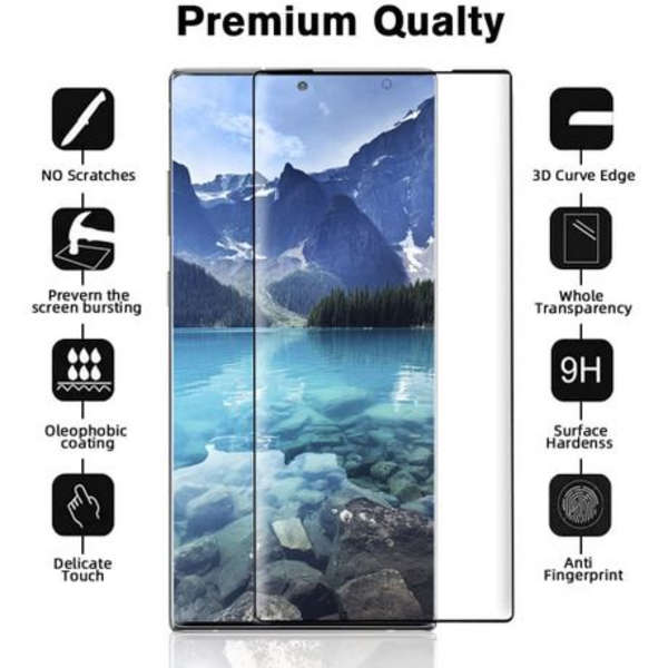 Full Glue Curved Tempered Glass Screen Protector for Samsung S22 Ultra