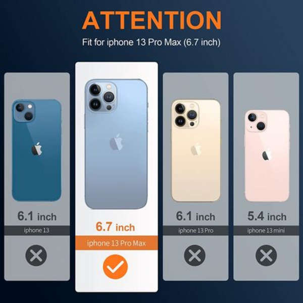 MXM Clear Shockproof Protective Anti-Burst Case for iPhone 13 Pro Max