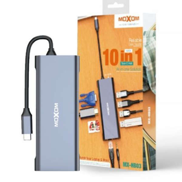 Moxom Max 10-in-1 Type-C Hub Adapter - MX-HB03