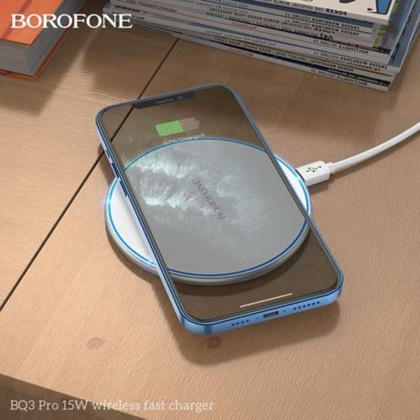 Borofone Ultra Slim 15W Wireless Fast Charger - BQ3Pro