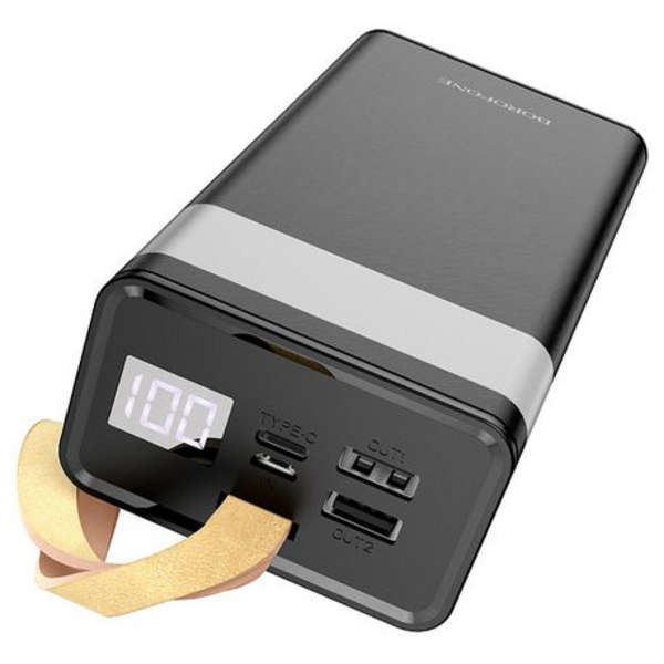 Borofone 30000mAh Fast Charging Power Bank With LED Lamp &amp; Strap - BJ18A