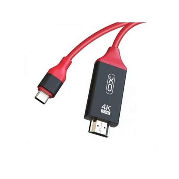 XO Type-C to HDMI 4K Connector Cable  Red - GB005