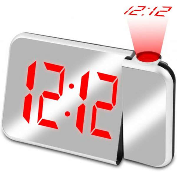 Mirror clock-LED Projection Alarm Clock