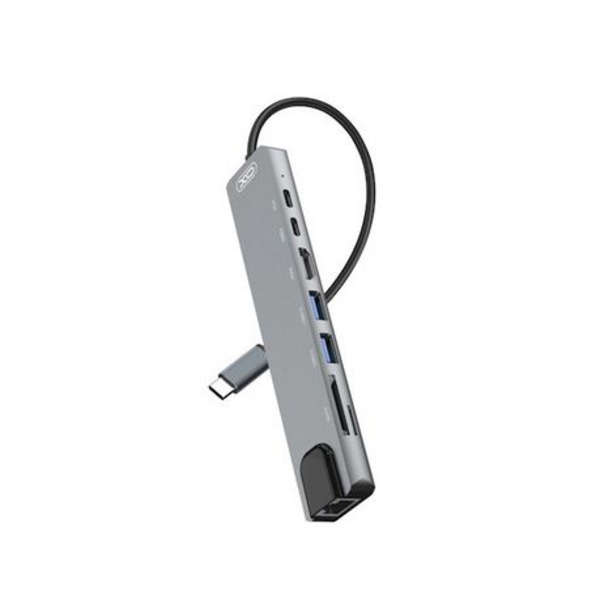XO Adapter HUB 8in1 Silver - HUB003