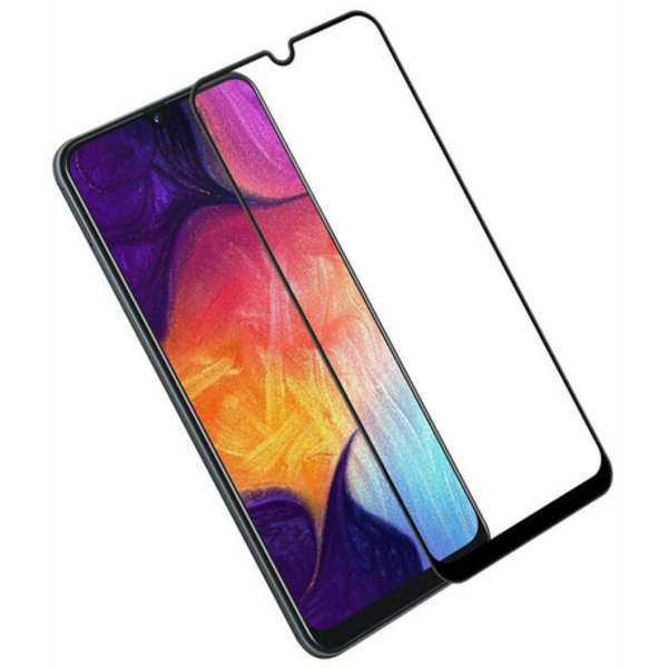 9D Tempered Glass Screen Protector for Samsung A01 - Black