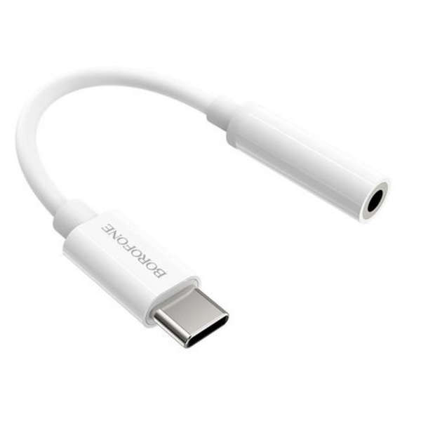 Borofone USB Type-C to 3.5mm Digital Aux/Audio Converter - 11.5cm - BV13