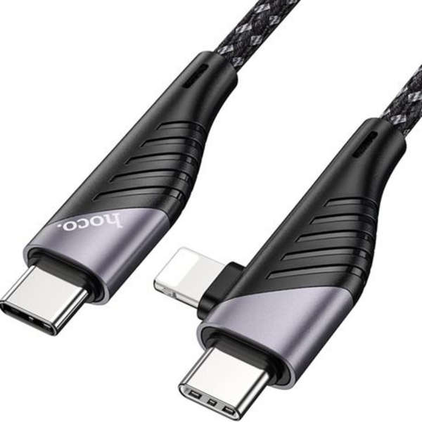 Hoco PD 20W 2-In-1 Super Fast Charging Type-C &amp; Lightning Data Cable - U95