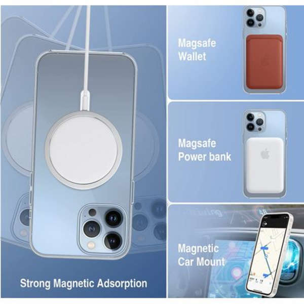 MXM MagSafe Magnetic Wireless Charge Clear Case For iPhone 13 Pro