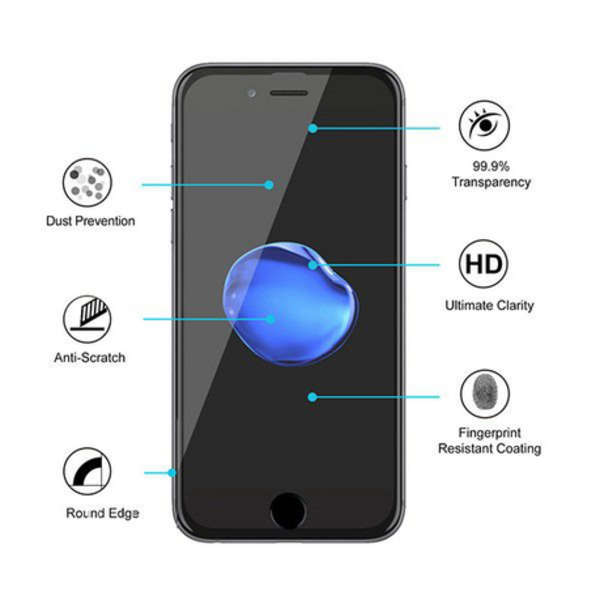 Ceramic Film Screen Protector for iPhone 7/8 Plus - Black