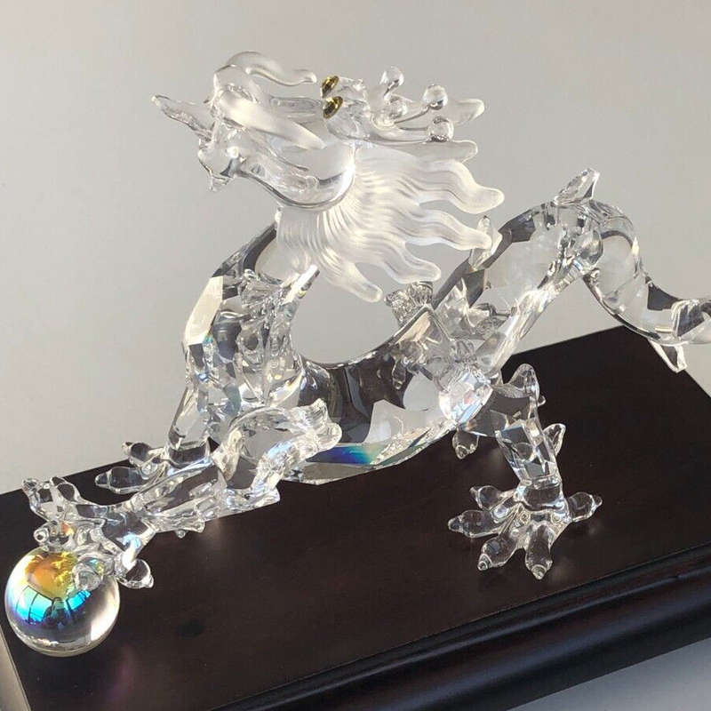 Swarovski Dragon On Wooden Plinth 238202