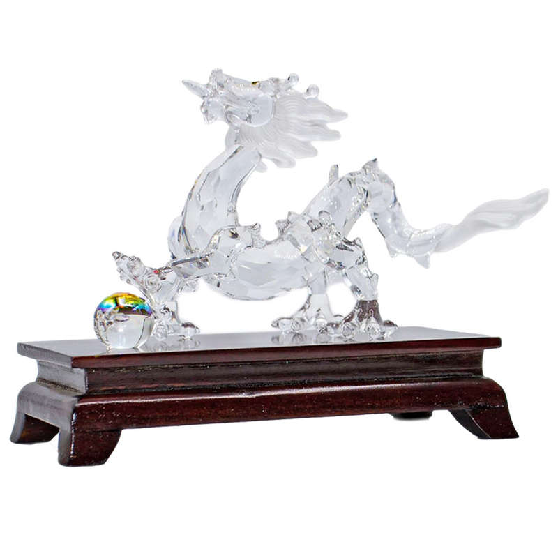 Swarovski Dragon On Wooden Plinth 238202