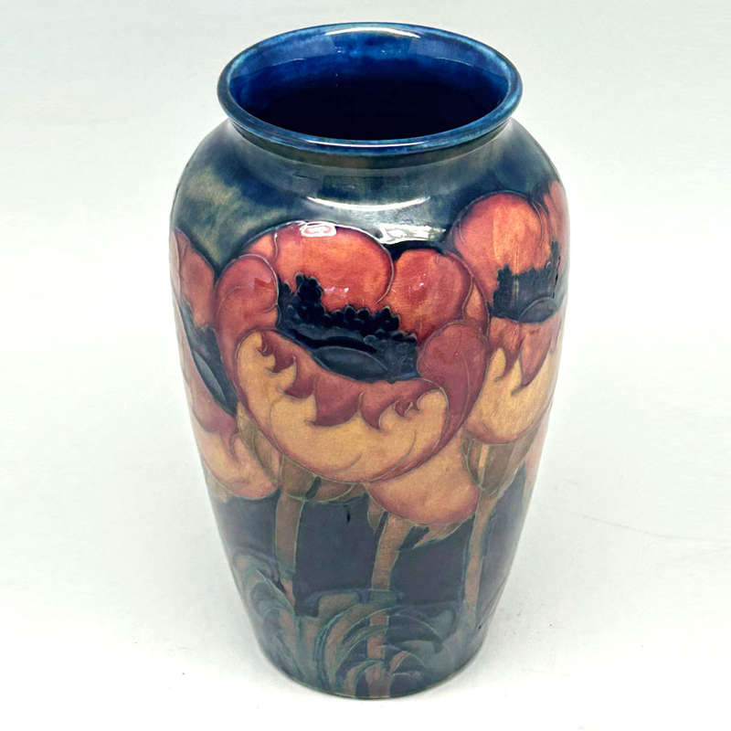 Fantastic Big Poppy William Moorcroft Vase C1920