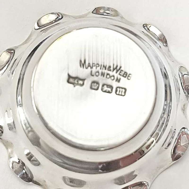 Hallmarked Silver Boxed Set Of  Salts Sheffield  1904