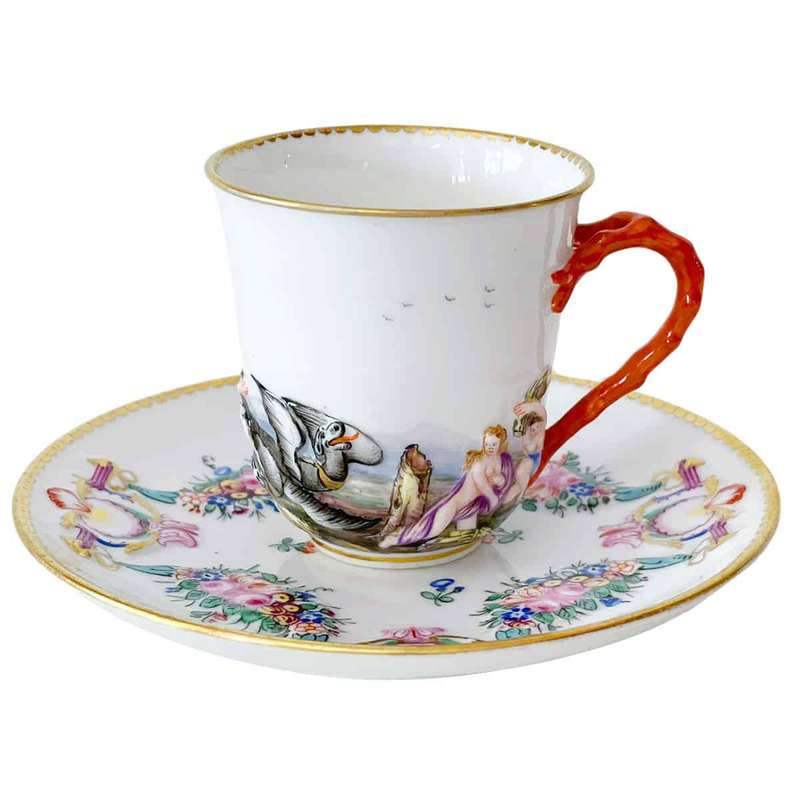 Naples Capodimonte Cabinet Cup 1895 to 1924