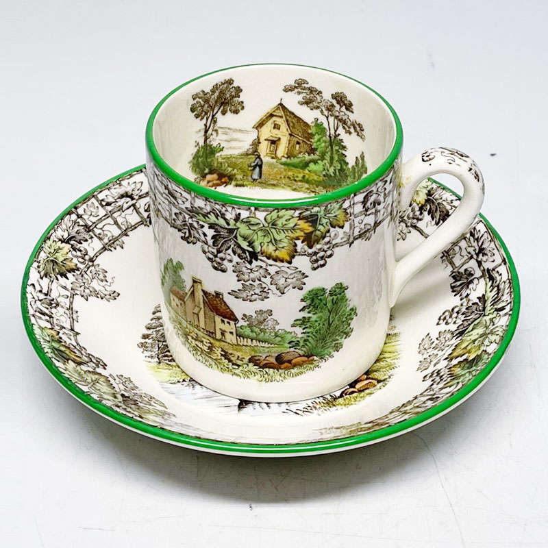 Copeland Spode Byron Demitasse Duo