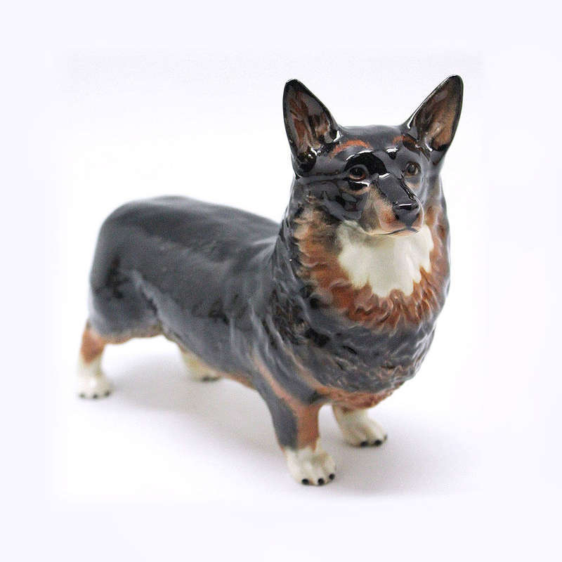 Beswick Black Brown White Corgi Black Prince