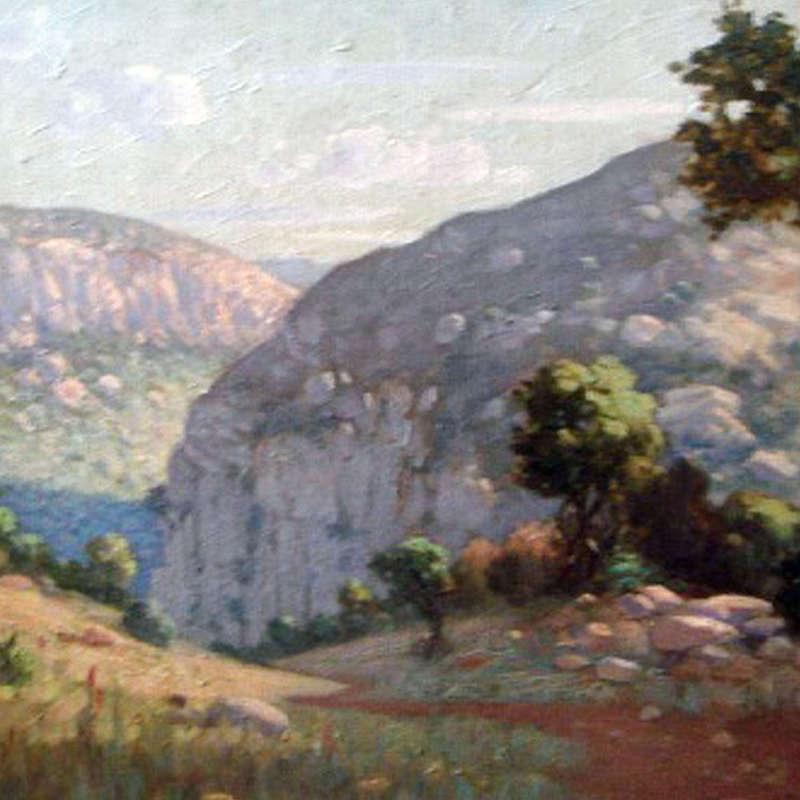 A Pohl 1951 Mountain Landscape