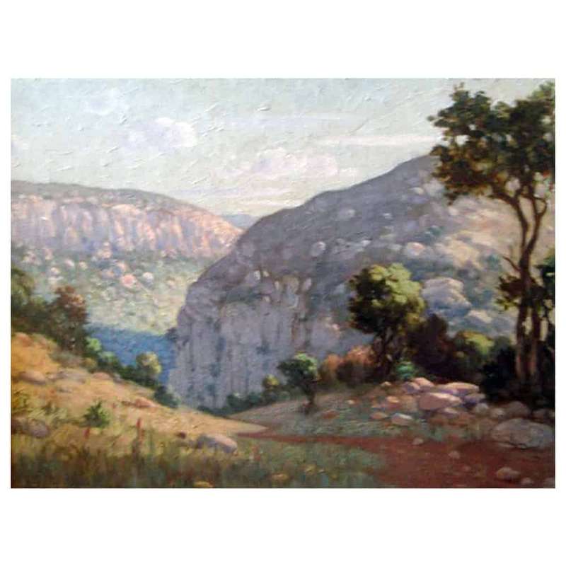 A Pohl 1951 Mountain Landscape