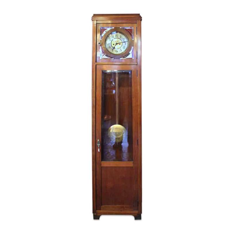 Arts and Crafts Walnut Longcase Clock