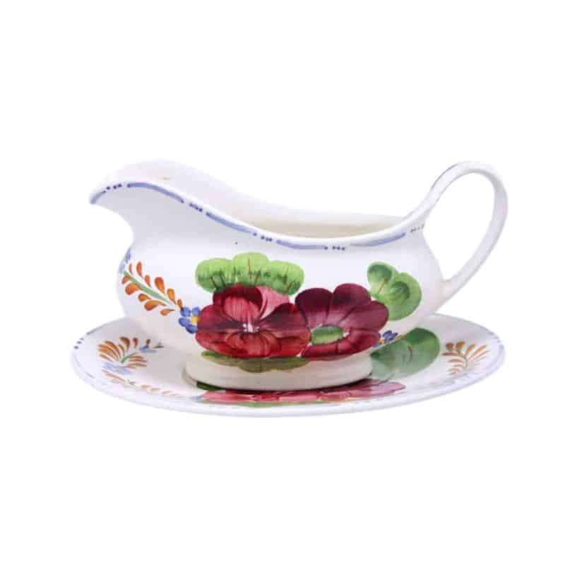 Belle Fiore Gravy Boat and Stand