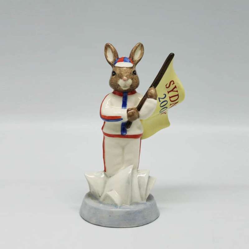 ROYAL DOULTON Bunnykins England Athlete at Sydney 2000 Figurine