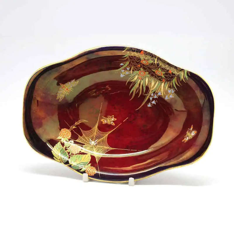 Carlton Ware Rouge Royale Spider Web Dish