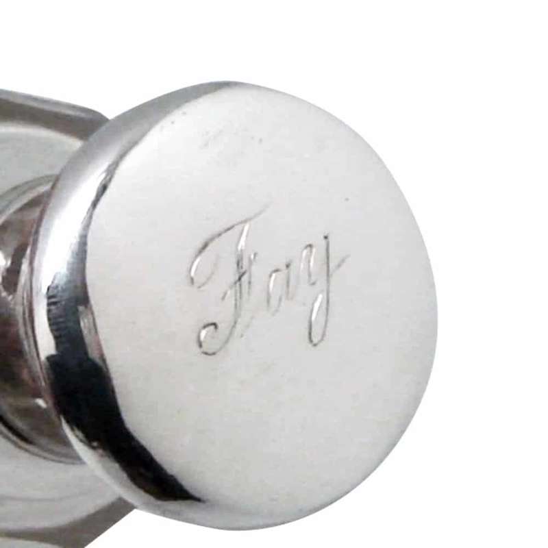 English Hallmarked Silver & Glass Toiletry Bottle  London 1880