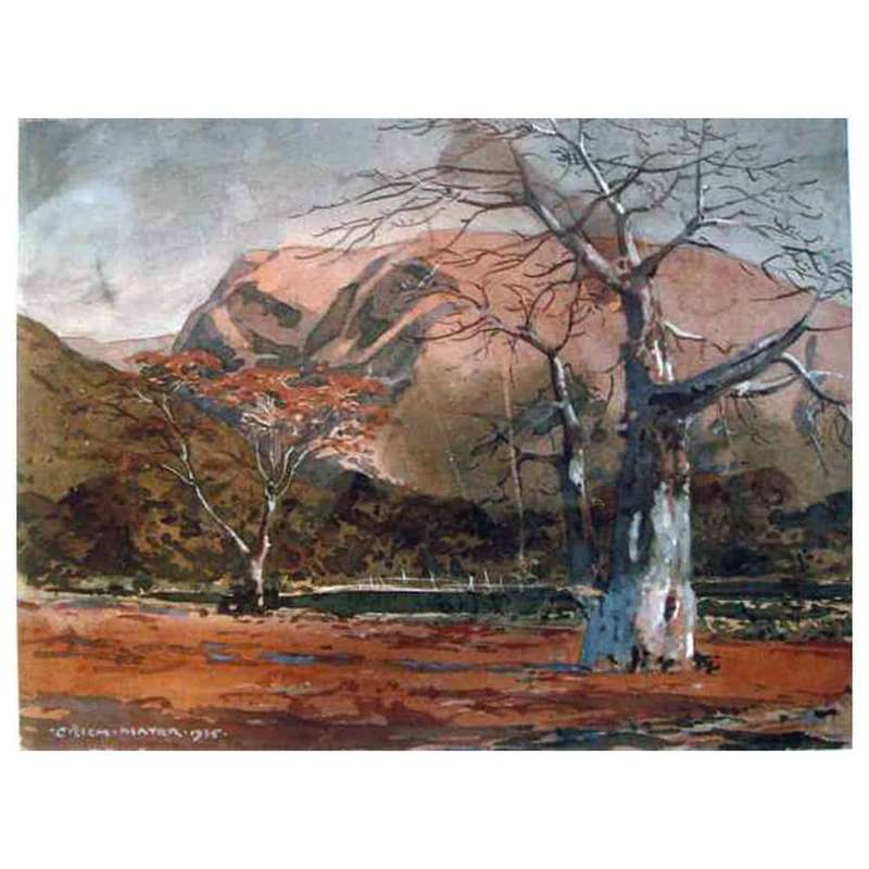 Erich Mayer  Water Colour  Landscape 1935