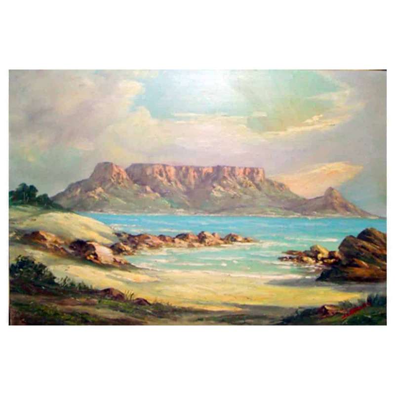 John L Faurie  Cape Seascape Oil on Board