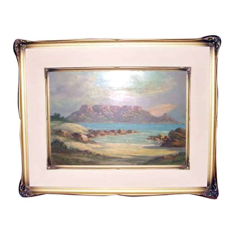 John L Faurie  Cape Seascape Oil on Board