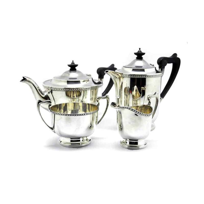 Hallmarked George the 5th Four Piece Tea Set Birmingham 1928