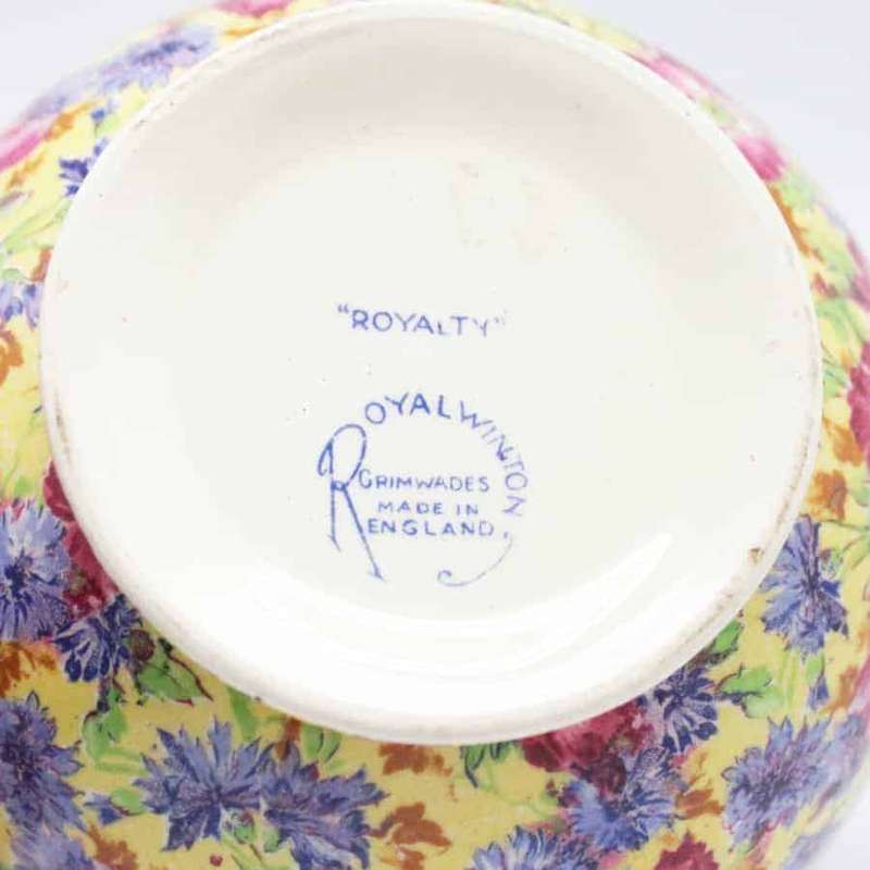 Royal Winton Small Royal Pattern Sugar Bowl.