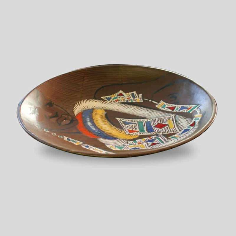Rare Once Off Large Kalahari Charger of Woman C1950