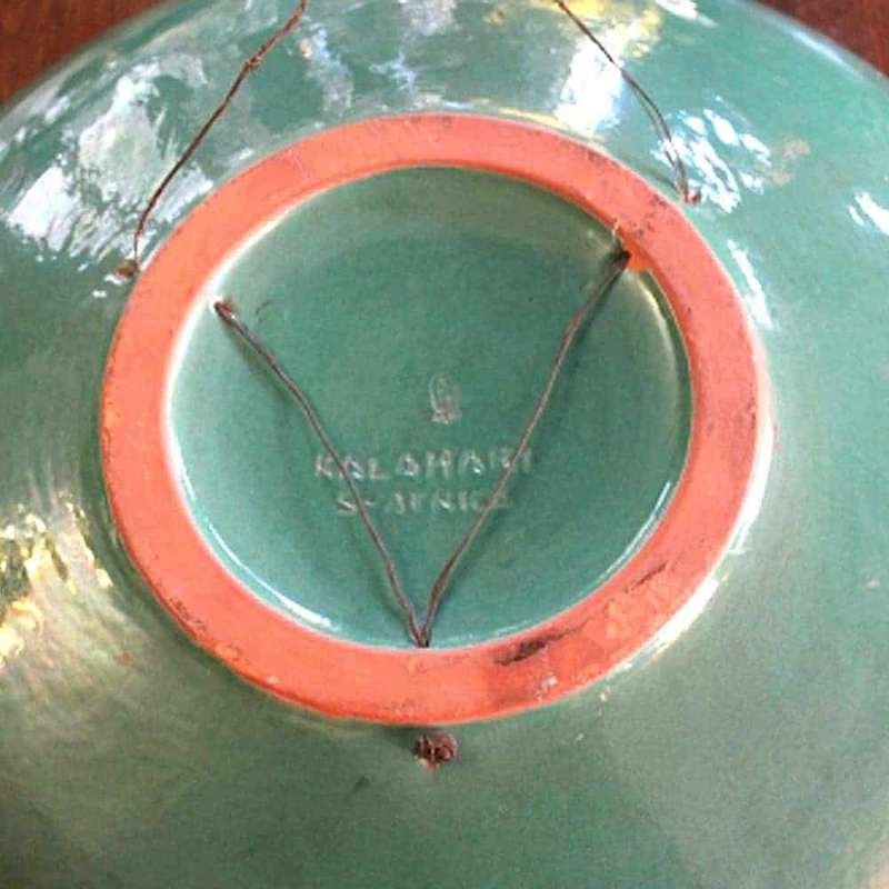 Rare Once Off Large Kalahari Charger of Woman C1950