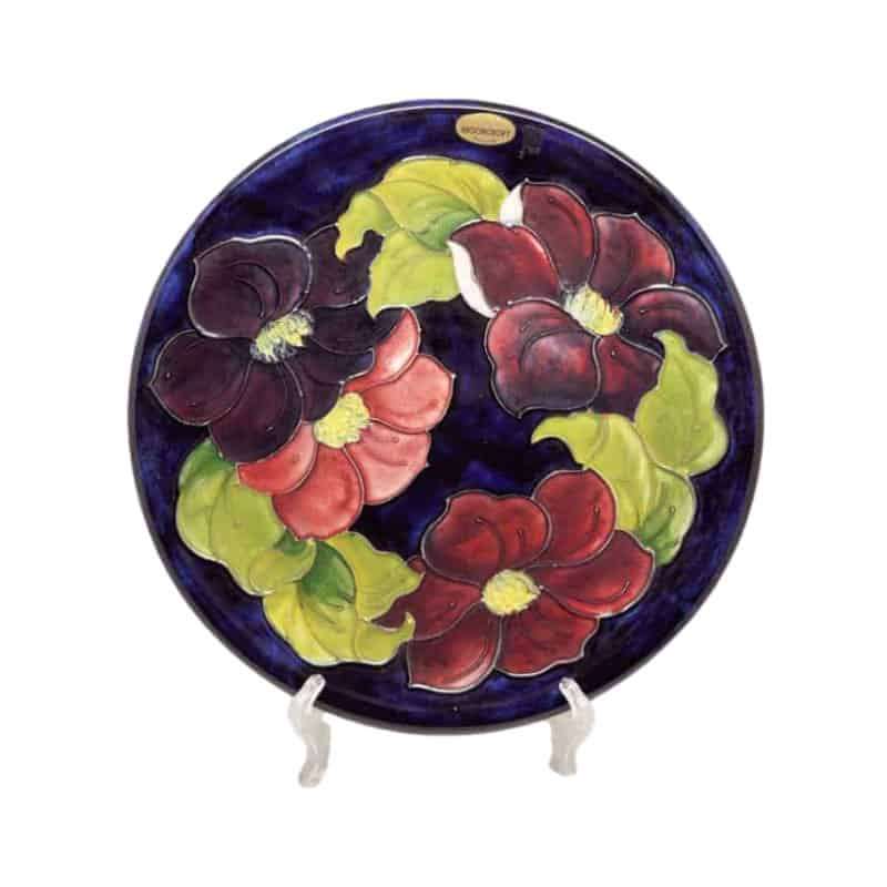 Walter Moorcroft Clematis Decorative Plate