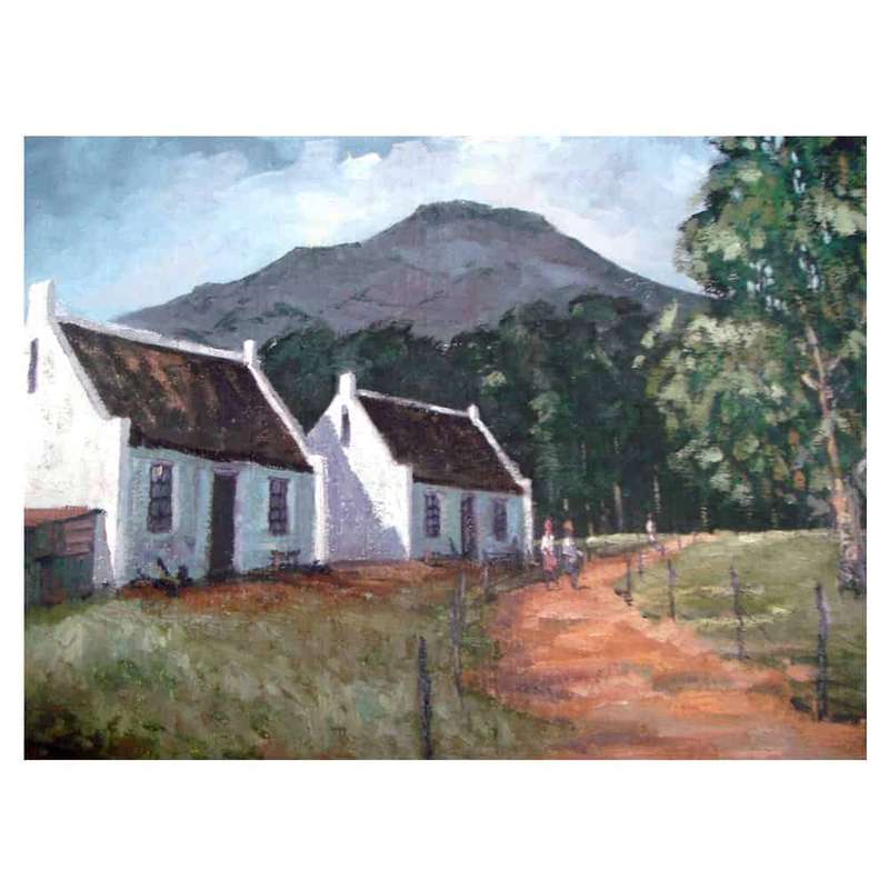 Roger Webster Two Cape Cottages Scene