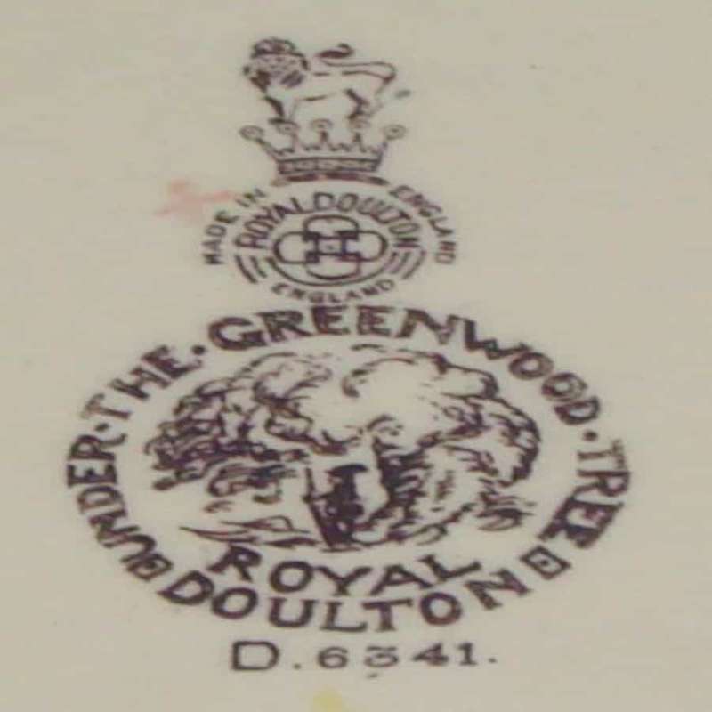 Royal Doulton Under the Greenwood Tree Rack Square Plate D6341