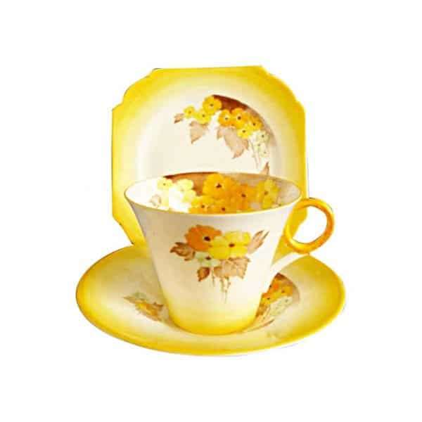 Shelley Phlox Pattern Tea Trio