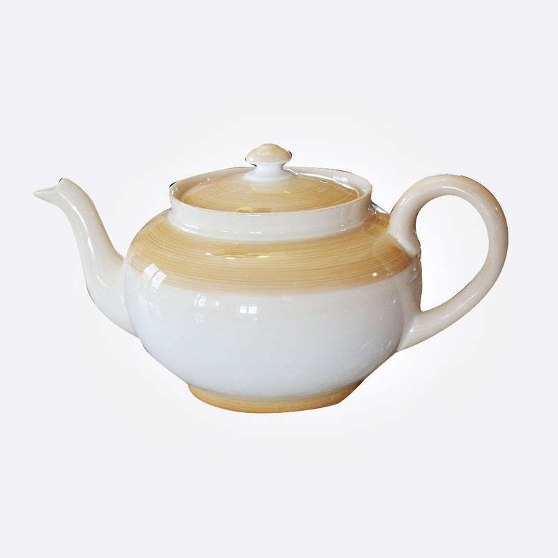 Shelley Brown Swirls Pattern Brown Tea Pot