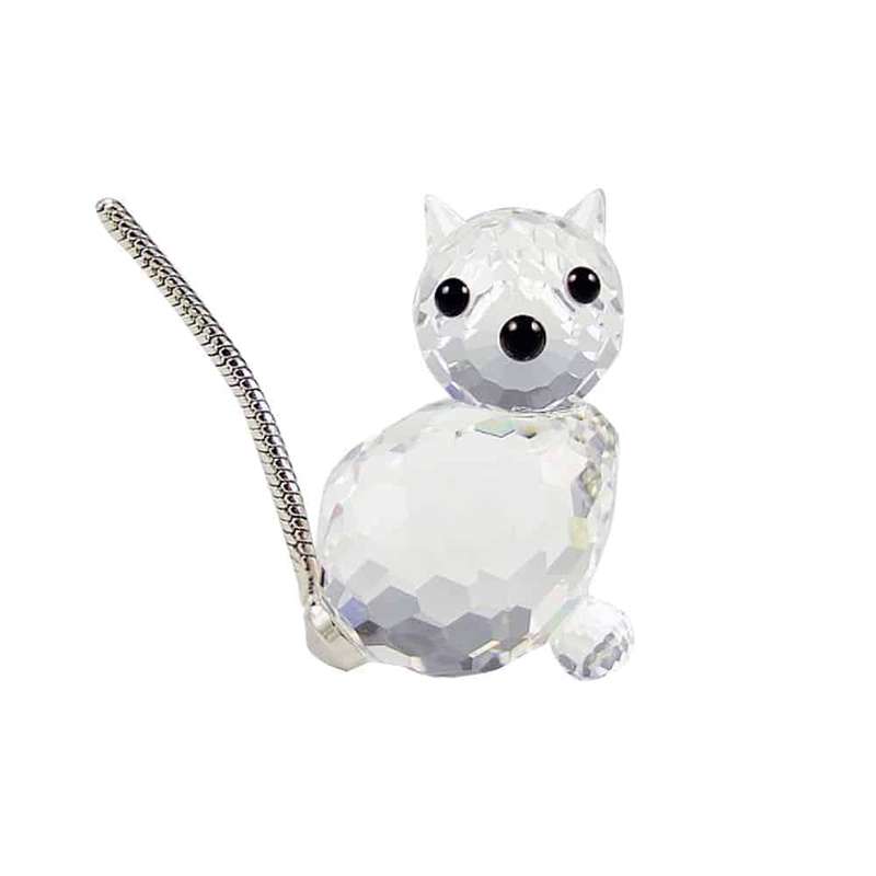 Swarovski Miniature Cat with Steel Tail
