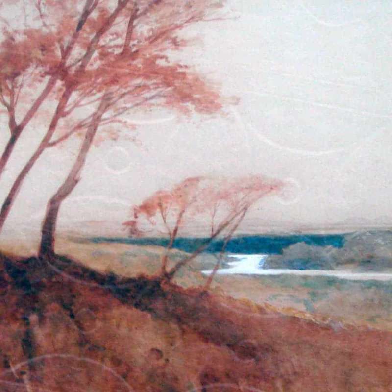 William M Timlin Autumn Landscape Water Colour