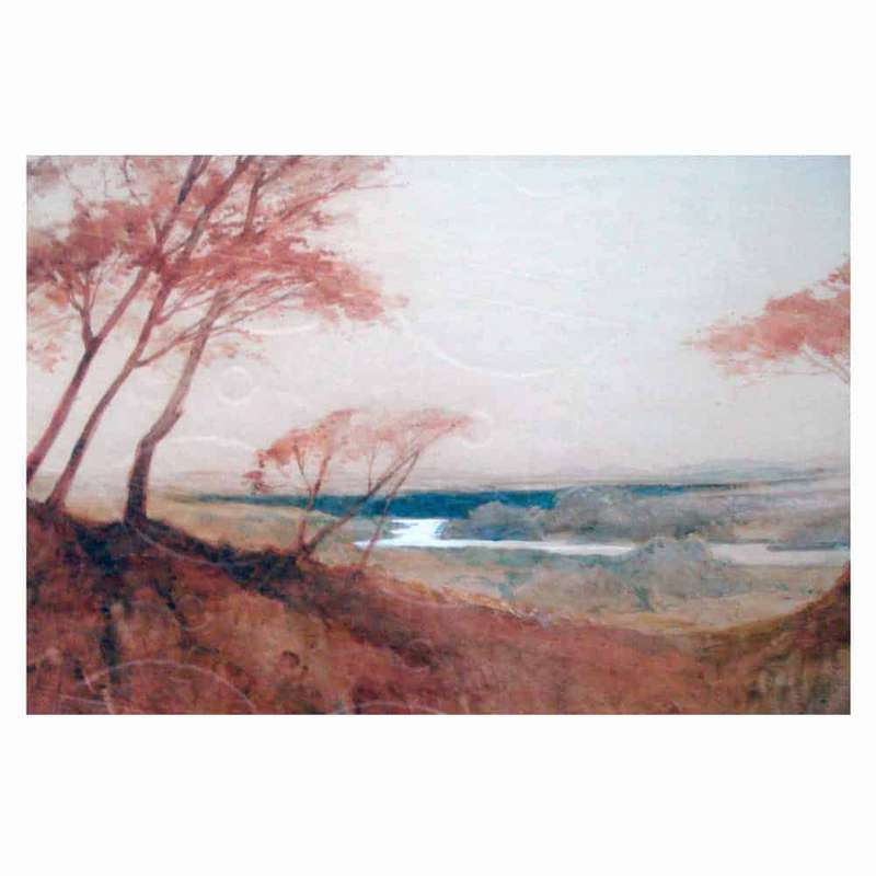 William M Timlin Autumn Landscape Water Colour