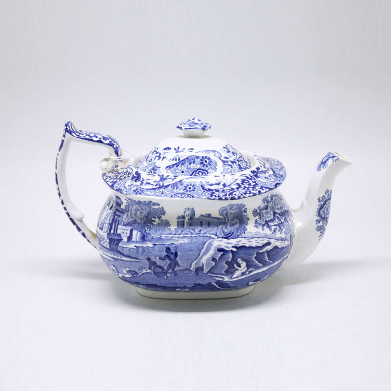 Copeland Spode Blue Italian Pattern Bachelor Teapot