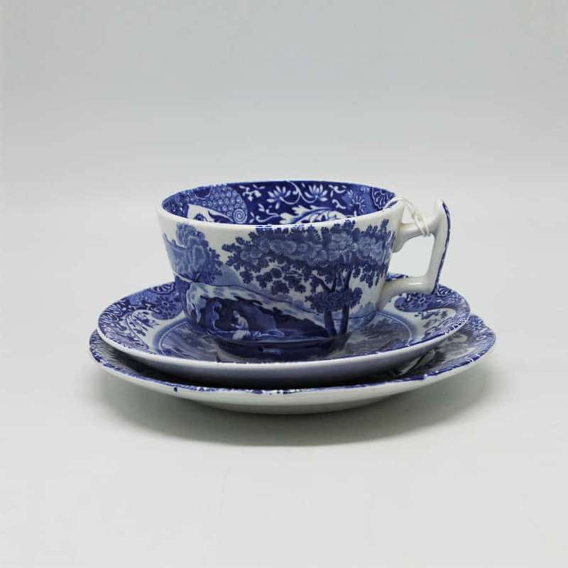 Copeland Spode Blue Italian Tea Trio