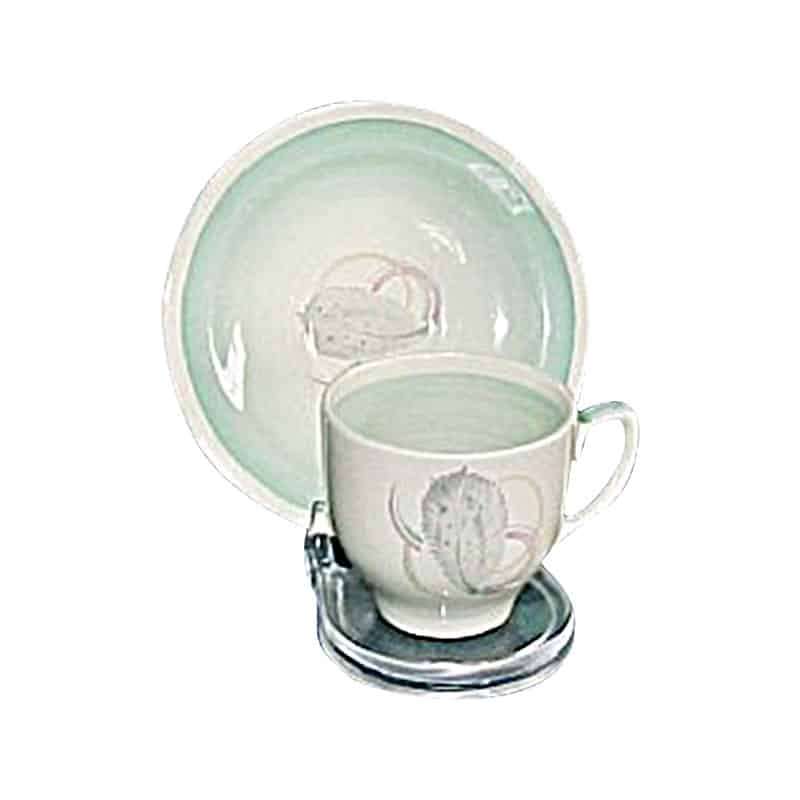 Susie Cooper Grey Leaf Coffee cup and saucer