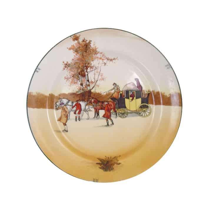Royal Doulton Old English Coaching Scene Rack Plate