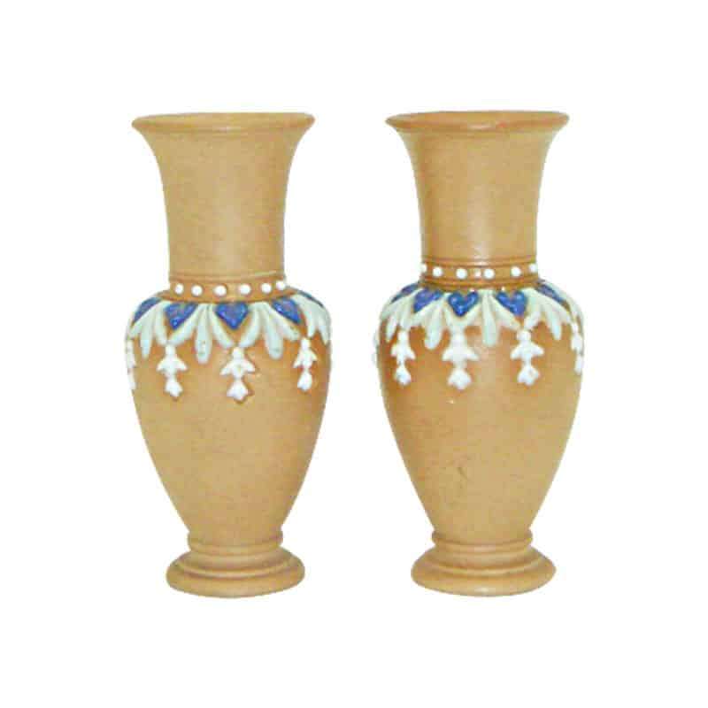 Royal Doulton Silicon Ware Pair of Miniature Vases
